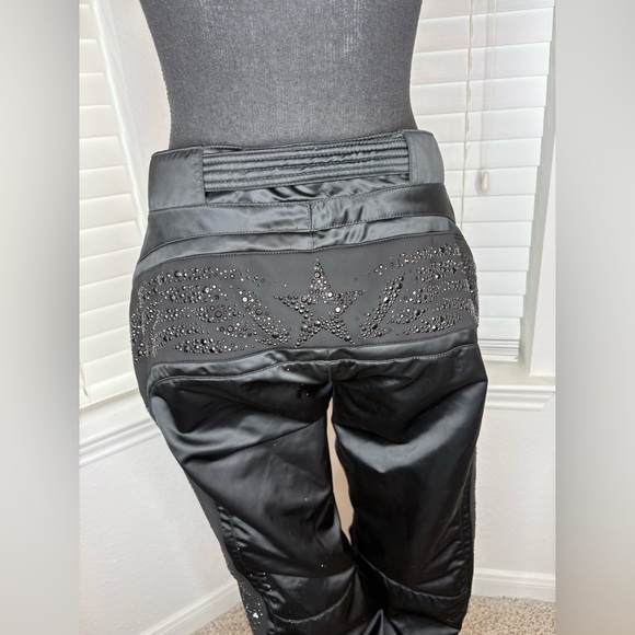 Jet Set Black Embellished Women's Ski Pants - Picture 4 of 6